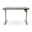Electric Height Adjustable Desk Laminate Wood Sit-Stand Table Office Desk Gray