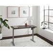 Electric Height Adjustable Desk Laminate Wood Sit-Stand Table Office Desk Gray