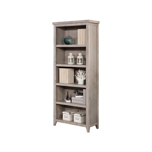 farmhouse open wood bookcase bookcase shelves office storage light brown