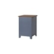 Farmhouse Three Drawer Wood File Cabinet Blue Wood Fully Assembled