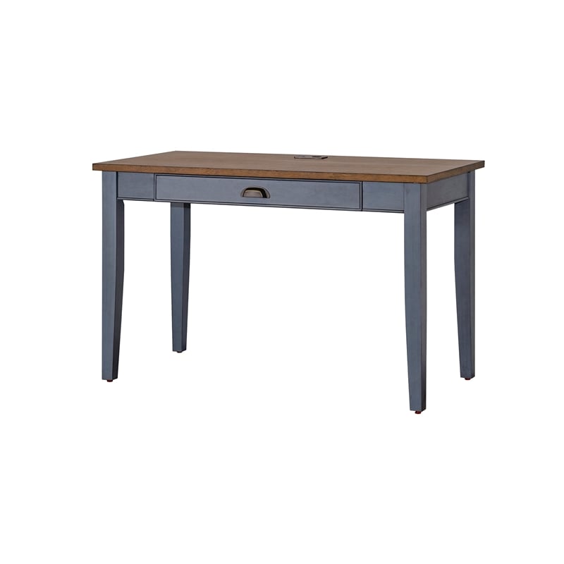 Farmhouse Wood Writing Desk Writing Table Blue Wood