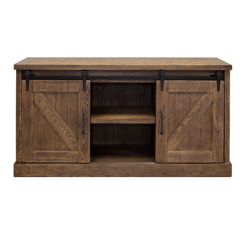 Martin Furniture Avondale 3-Shelf Wood TV Console for TVs up to 60