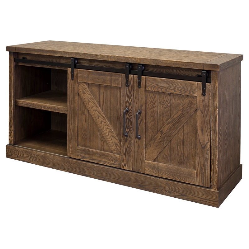 Martin Furniture Avondale 3-Shelf Wood TV Console for TVs up to 60