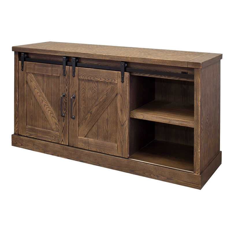 Martin Furniture Avondale 3-Shelf Wood TV Console for TVs up to 60