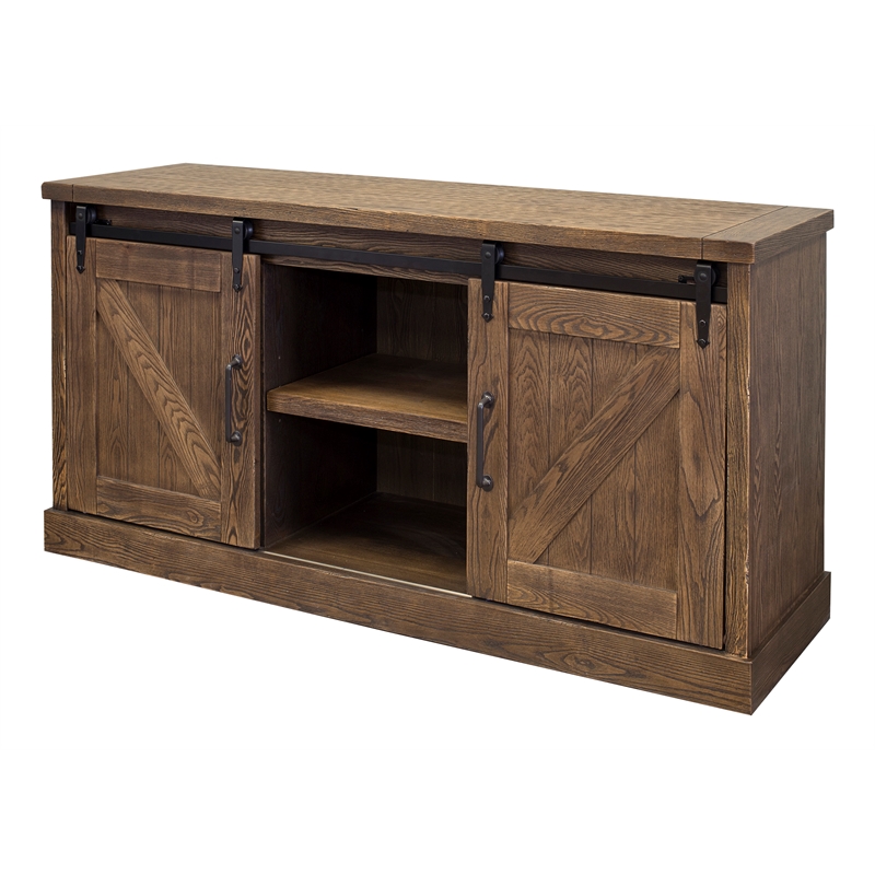 Martin Furniture Avondale 3-Shelf Wood TV Console for TVs up to 60