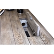 Avondale Writing Desk Writing Table Wood Office Desk Finished all Sides Gray