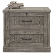 Martin Furniture Avondale 1-Drawer Wood Lateral File in Gray