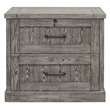 Martin Furniture Avondale 1-Drawer Wood Lateral File in Gray