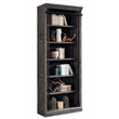 Martin Furniture Avondale 5-Shelf Farmhouse Wood Bookcase in Gray