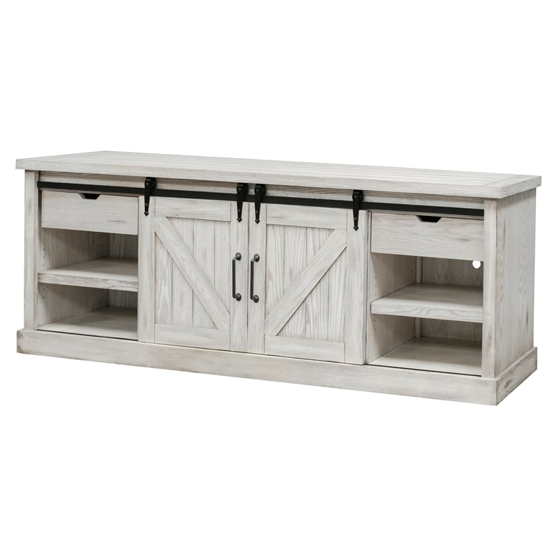 Martin Furniture Avondale 4-Shelf Wood TV Console for Tvs up to 85