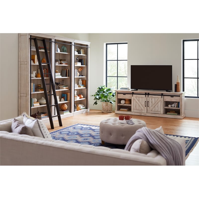 Martin Furniture Avondale 4-Shelf Wood TV Console for Tvs up to 85
