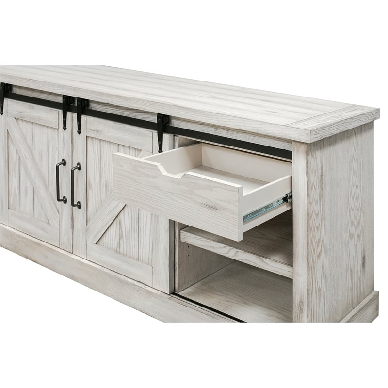 Martin Furniture Avondale 4-Shelf Wood TV Console for Tvs up to 85