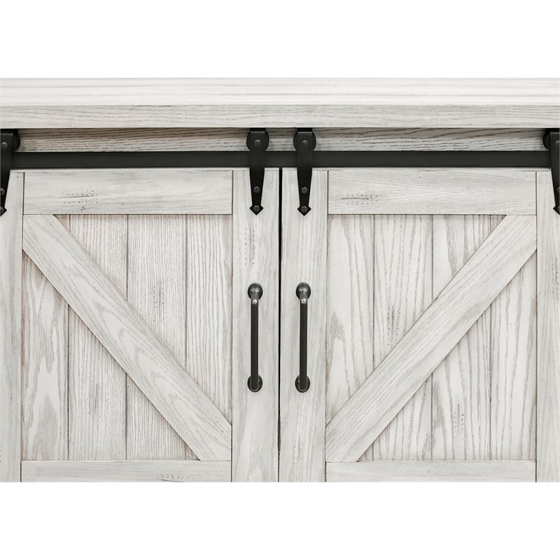 Martin Furniture Avondale 4-Shelf Wood TV Console for Tvs up to 85