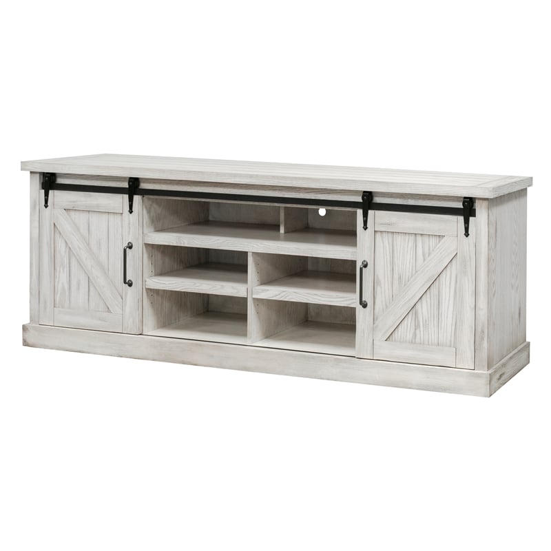 Martin Furniture Avondale 4-Shelf Wood TV Console for Tvs up to 85