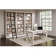 Martin Furniture Avondale 5-Shelf Farmhouse Wood Bookcase in White