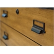 Mid-Century Wood Lateral File Storage File Drawer Fully Assembled Black Wood