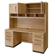 Martin Furniture Wood Home Office Hutch in Light Brown Laminate