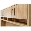 Martin Furniture Wood Home Office Hutch in Light Brown Laminate