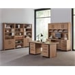 Martin Furniture Wood Home Office Hutch in Light Brown Laminate