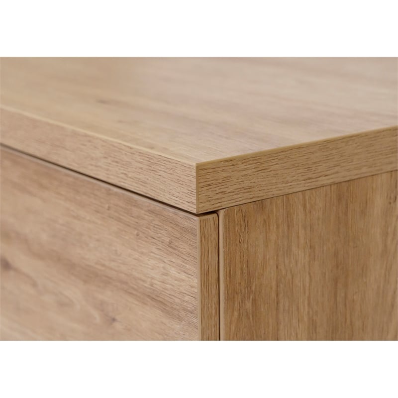 Martin Furniture Contemporary Wood Lateral File Cabinet in Light Brown Laminate