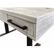 Modern Wood Laminate Office Electronic Sit Stand Desk  Concrete Gray