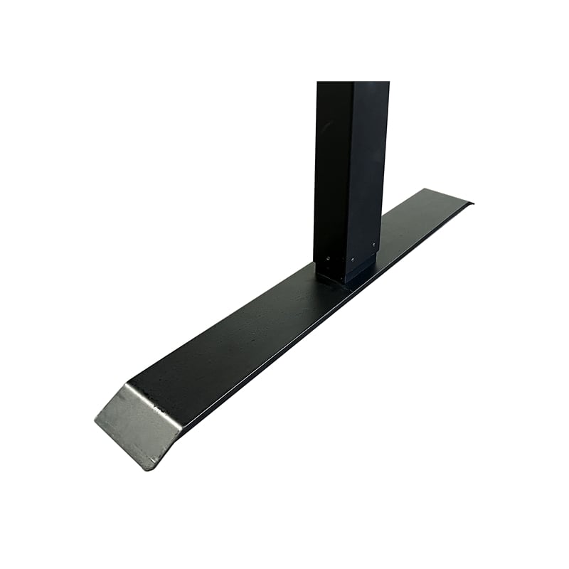 Modern Wood Laminate Office Electronic Sit Stand Desk  Concrete Gray