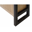 Modern Wood  Laminate Bookcase With Doors Fully Assembled Light Brown