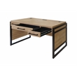 Modern Wood Laminate Office Writing Desk Storage Desk  Light Brown