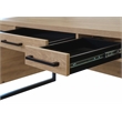 Modern Wood Laminate Office Writing Desk Storage Desk  Light Brown