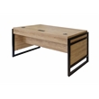 Modern Wood Laminate Office Writing Desk Storage Desk  Light Brown