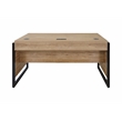 Modern Wood Laminate Office Writing Desk Storage Desk  Light Brown