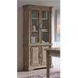 Martin Furniture Wood Bookcase With Doors Office Shelving in Light Brown