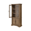 Martin Furniture Wood Bookcase With Doors Office Shelving in Light Brown