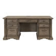 Martin Furniture Credenza Wood Office Desk Writing Table in Light Brown