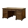Martin Furniture Credenza Wood Office Desk Writing Table Storage Desk in Brown
