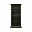 Traditional Wood Open Bookcase Office Shelving Storage Cabinet Dark Brown