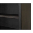 Traditional Wood Bookcase With Doors Office Shelving Storage Cabinet Dark Brown