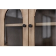 Modern Wood Hutch With Doors Office Storage Hutch Fully Assembled Light Brown