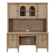 Modern Wood Credenza and Hutch Wood Office Desk Hutch Light Brown