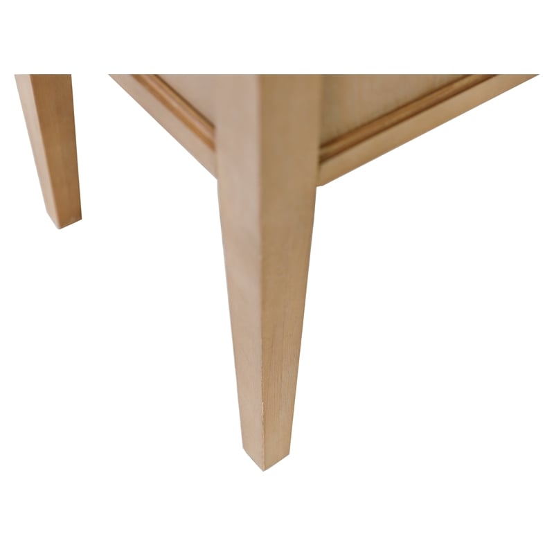 Modern Wood Half Pedestal Desk Wood Fully Assembled Light Brown