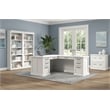 Modern Wood Open Bookcase Office Bookcase Fully Assembled White