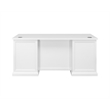 Modern Wood Executive Desk Office Desk Fully Assembled White