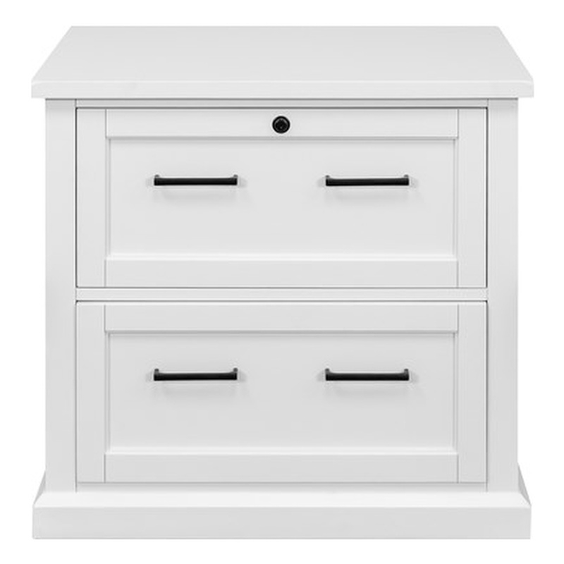 Modern Wood Lateral File Office Lateral File Storage Fully Assembled White