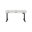 Modern Wood Electric Sit/Stand Desk Height Adjustable Table  Desk White