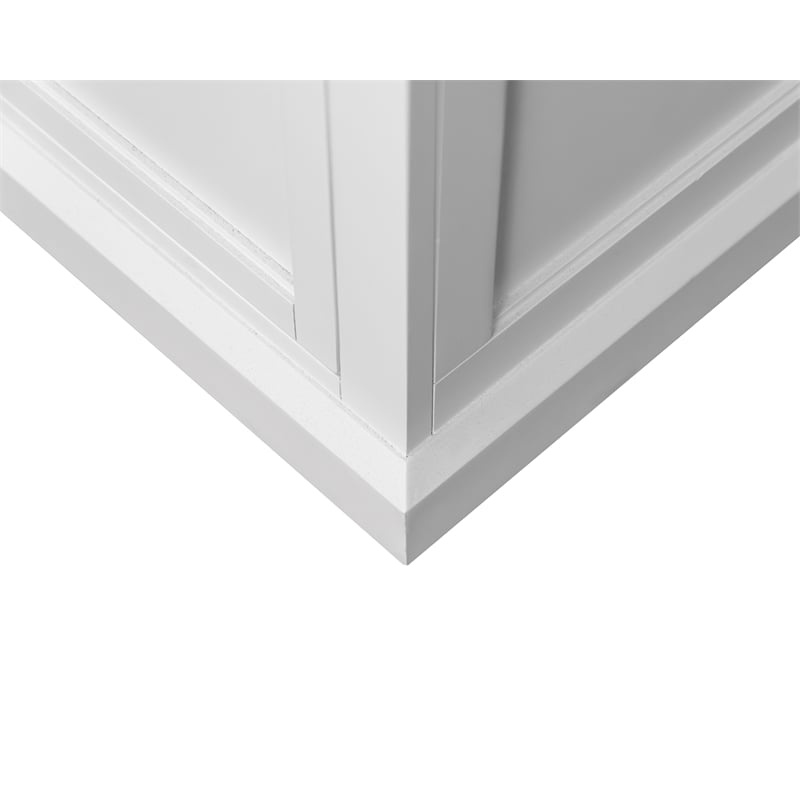 modern wood desk office writing table fully assembled white finish