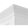 Modern Wood Hutch With Doors Storage Hutch Fully Assembled White