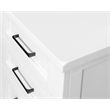 Modern Wood Hutch With Doors and Desk Storage Fully Assembled White