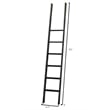 Traditional 8' Tall Wood Bookcase Wall With Ladder Aged Office Bookcases White