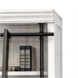 Traditional 8' Tall Wood Bookcase Wall With Ladder Aged Office Bookcases White