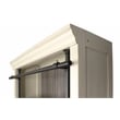 Traditional 8' Tall Wood Bookcase Wall With Ladder Aged Office Bookcases White